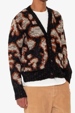 Mixed Yarn Cardigan - Espresso Mix