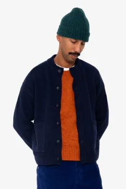 Mohair Rib Beanie - Phthalo Green