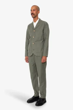 Patch Jacket - Dark Olive Slub
