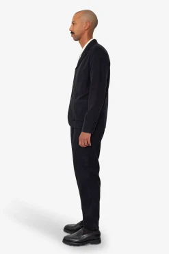 Patch Jacket - Soft Black Brushed Stripe