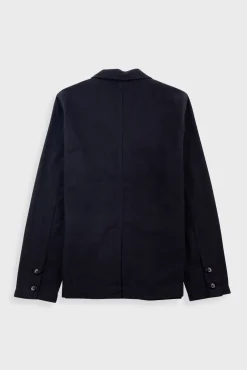Patch Jacket - Soft Black Brushed Stripe