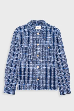 Patch Overshirt - Blue Tapestry