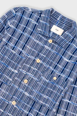 Patch Overshirt - Blue Tapestry