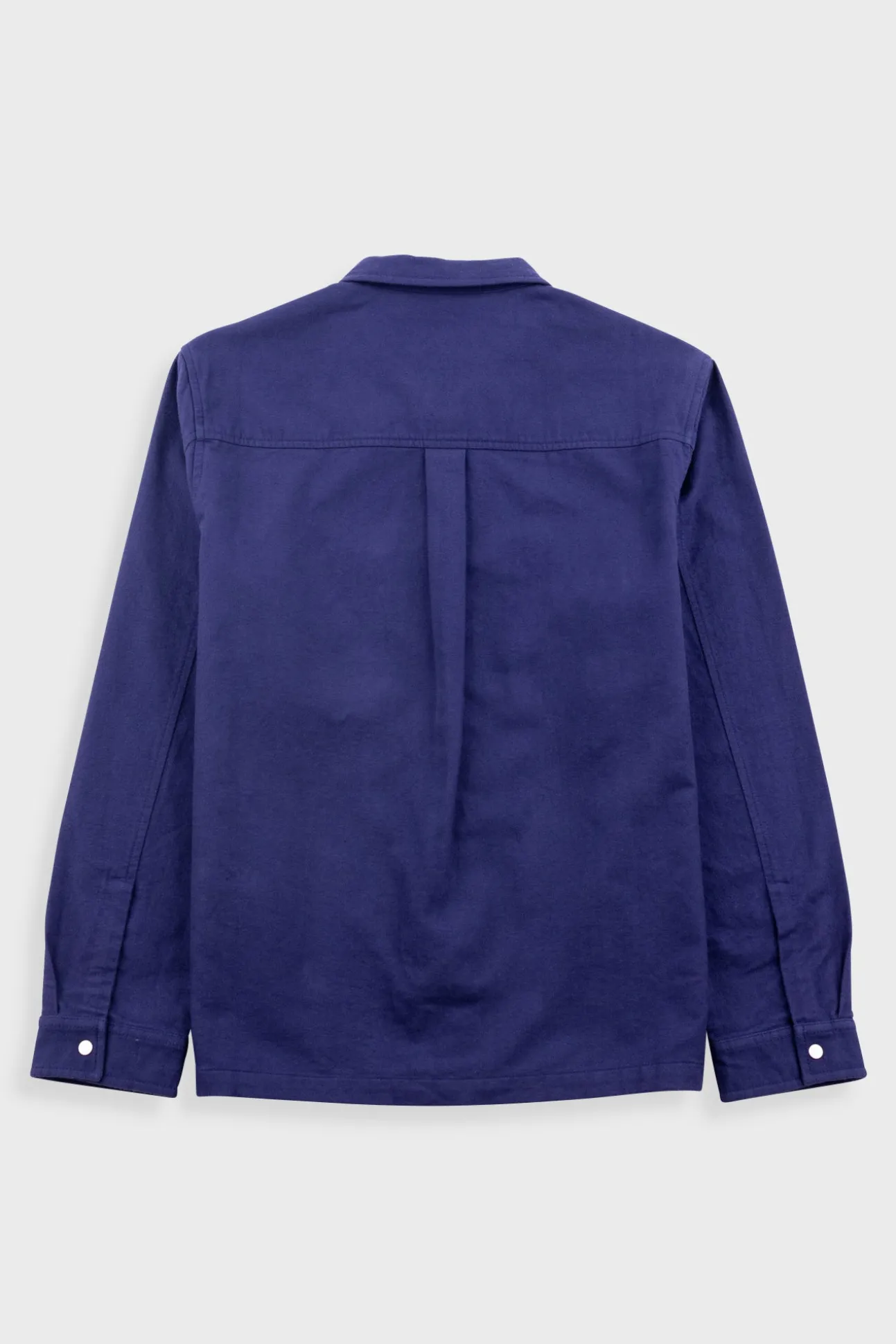 Patch Overshirt - Mid Blue Moleskin