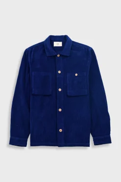 Patch Overshirt - Rich Navy Chunky Cord