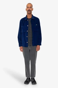 Patch Overshirt - Rich Navy Chunky Cord