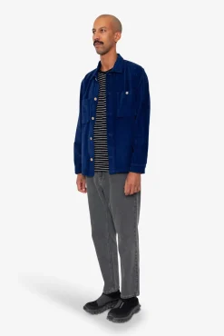 Patch Overshirt - Rich Navy Chunky Cord