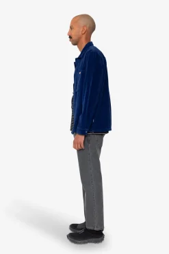 Patch Overshirt - Rich Navy Chunky Cord