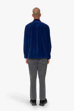 Patch Overshirt - Rich Navy Chunky Cord