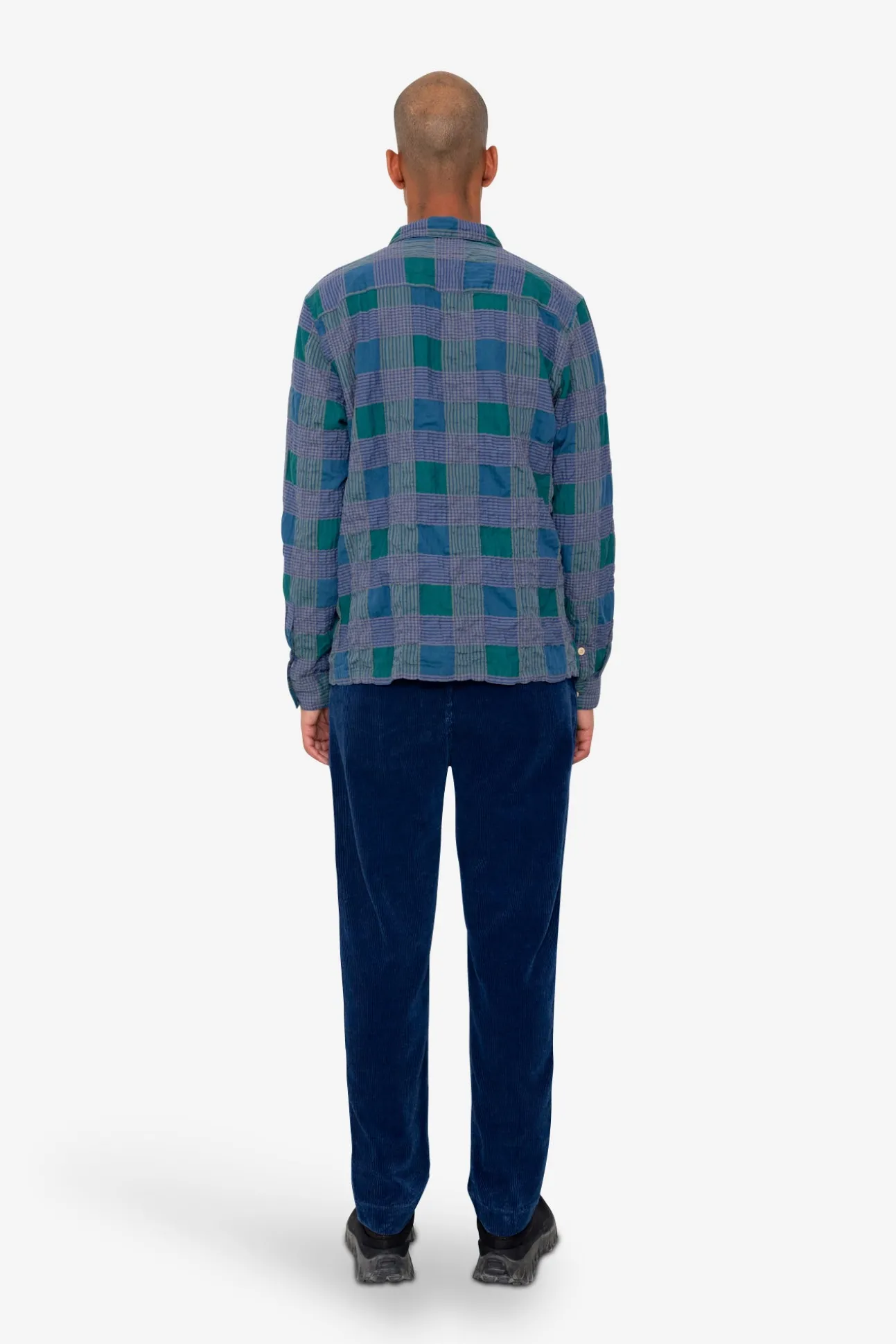 Patch Shirt - Phthalo Green Check