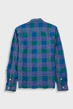 Patch Shirt - Phthalo Green Check