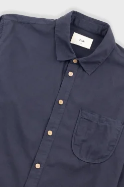 Plain Curve Shirt - Black