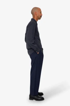 Plain Curve Shirt - Black