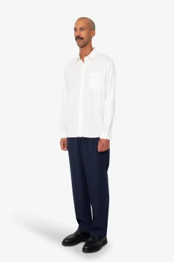 Plain Curve Shirt - Off White