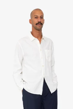 Plain Curve Shirt - Off White