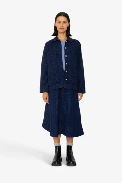 Pleated Shirt - Indigo Floatstitch
