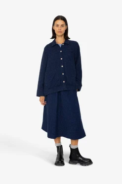 Pleated Shirt - Indigo Floatstitch