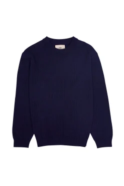 Pointelle Crew - Dark Navy