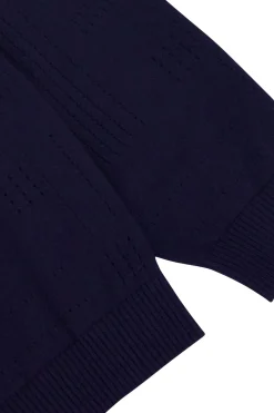 Pointelle Crew - Dark Navy