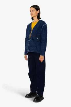 Quilted Liner - Indigo Denim