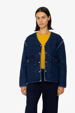 Quilted Liner - Indigo Denim