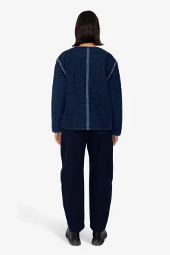 Quilted Liner - Indigo Denim