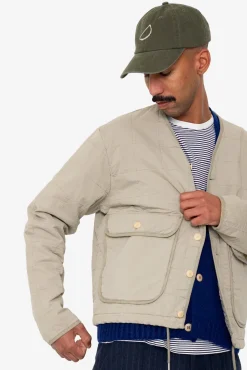 Quilted Liner Jacket - Smoke Grey Seersucker