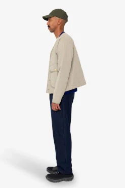 Quilted Liner Jacket - Smoke Grey Seersucker