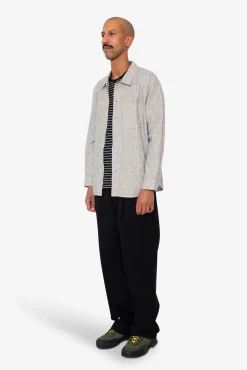 Raglan Shirt - Black Microstripe