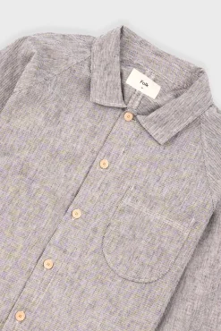 Raglan Shirt - Black Microstripe