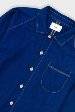 Raglan Shirt - Indigo Twill