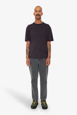 Relaxed Assembly T-Shirt - Black Grape Nep