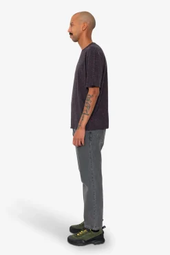 Relaxed Assembly T-Shirt - Black Grape Nep