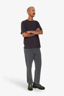 Relaxed Assembly T-Shirt - Black Grape Nep