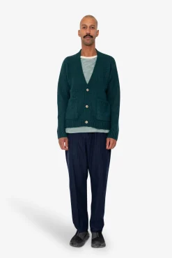 Relaxed Cardigan - Phthalo Green