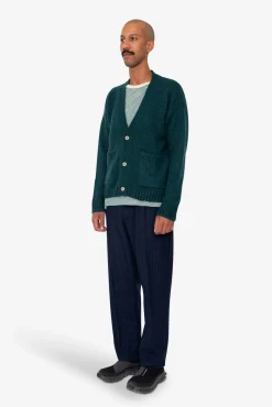 Relaxed Cardigan - Phthalo Green