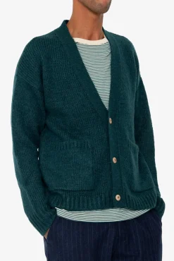 Relaxed Cardigan - Phthalo Green