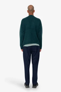 Relaxed Cardigan - Phthalo Green