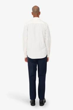 Relaxed Fit Shirt - Ecru Seersucker