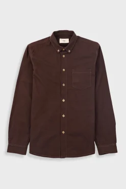 Relaxed Fit Shirt - Espresso Flannel