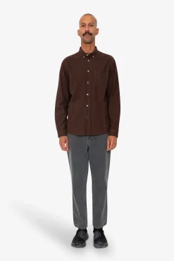 Relaxed Fit Shirt - Espresso Flannel