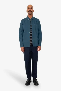 Relaxed Fit Shirt - Storm Blue Flannel