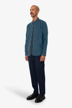 Relaxed Fit Shirt - Storm Blue Flannel