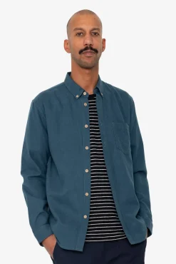 Relaxed Fit Shirt - Storm Blue Flannel