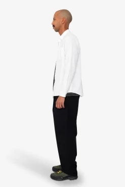 Relaxed Fit Shirt - White Slub