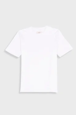 Short Sleeve Textured T-Shirt - Bright White