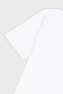 Short Sleeve Textured T-Shirt - Bright White