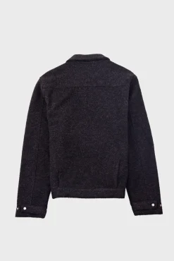 Signal Blouson - Charcoal Wool Twill