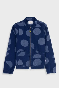 Signal Blouson - Indigo Circle Jacquard