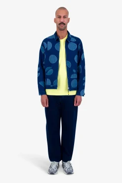 Signal Blouson - Indigo Circle Jacquard